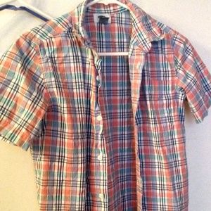 Boys Plaid Button Down Shirt